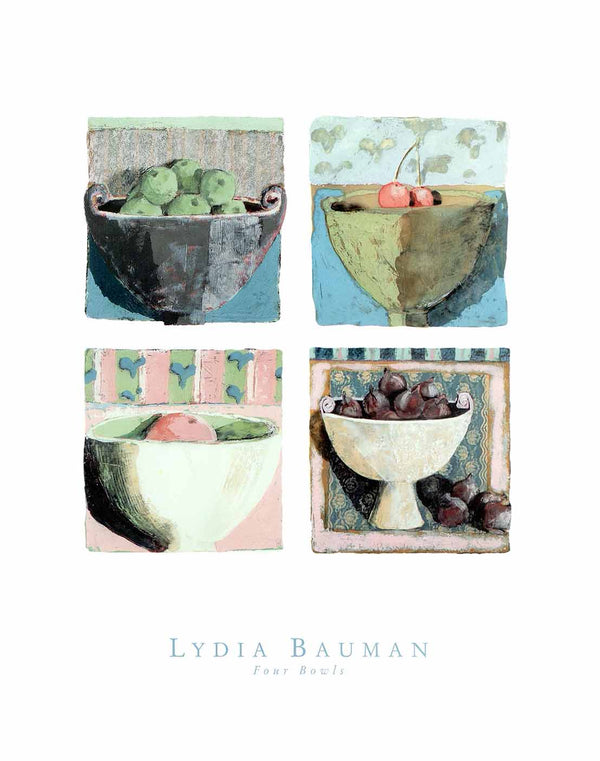 Four Bowls by Lydia Bauman - 16 X 20 Inches (Art Print)