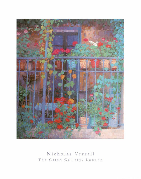 The Decorate Balcony by Nicholas Verrall - 16 X 20 Inches (Art Print)