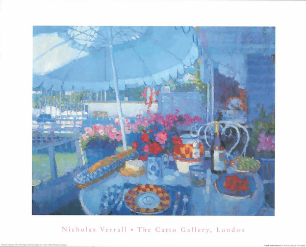 Lunch on the Terrace by Nicholas Verrall - 16 X 20 Inches (Art Print)