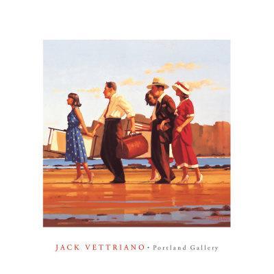 Oh Happy Days by Jack Vettriano - 16 X 16 Inches (Art Print)