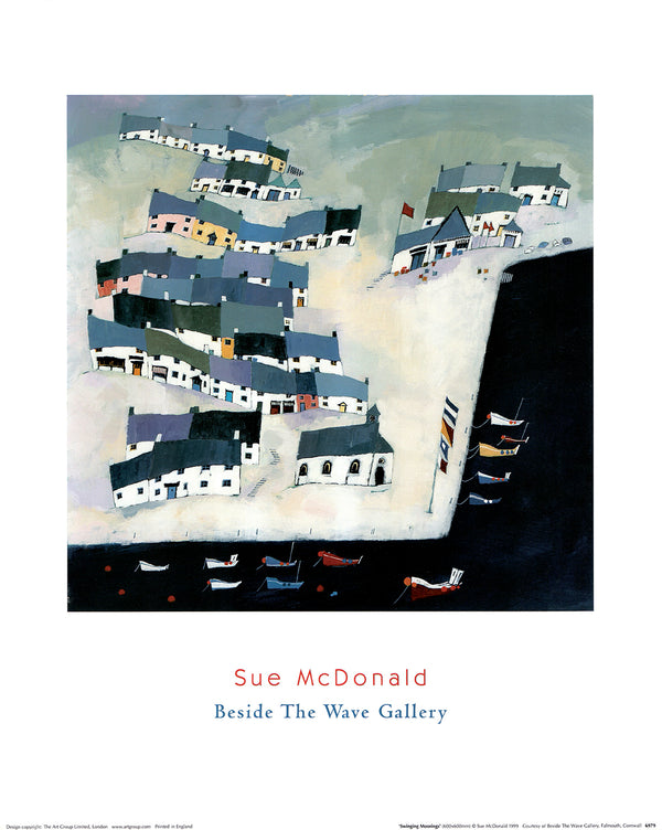 Swinging Moorings by Sue McDonald - 16 X 20 Inches (Art Print)