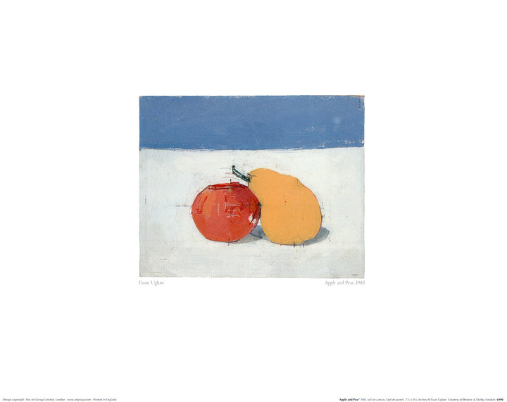 Apple and Pears, 1985 by Euan Uglow - 12 X 16 Inches (Art Print)