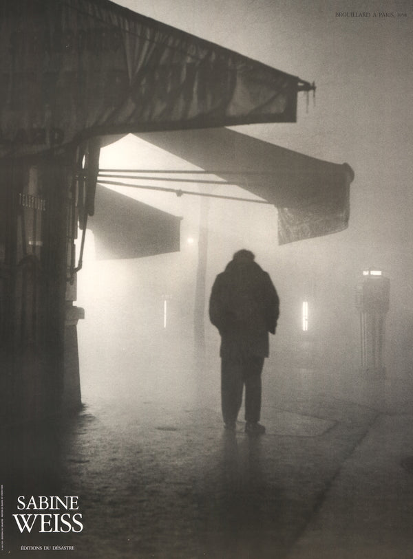 Brouillard a Paris, 1958 by Sabine Weiss - 24 X 32 Inches (Art Print)