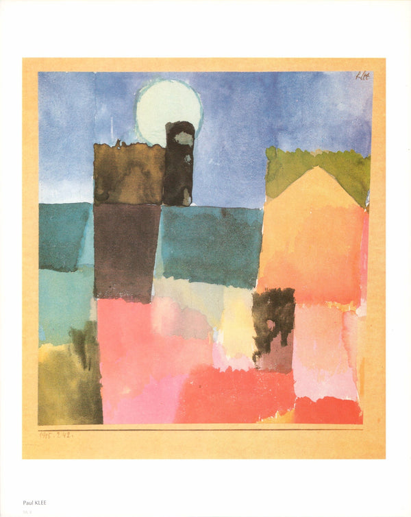 Moonrise by Paul Klee - 10 X 12 Inches (Art Print)
