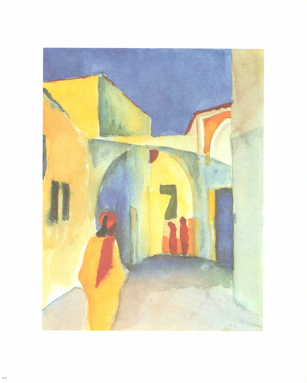 View on an Alley by August Macke - 10 X 12 Inches (Art Print)