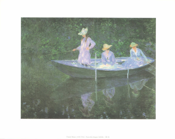 The Boat at Giverny, 1887 by Claude Monet - 10 X 12 Inches (Art Print)