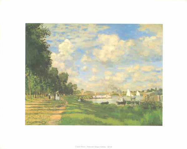 The Port in Argenteuil, 1872 by Claude Monet - 10 X 12 Inches (Art Print)