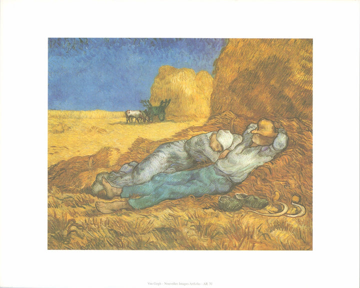 The Siesta by Vincent Van Gogh - 10 X 12 Inches (Art Print)