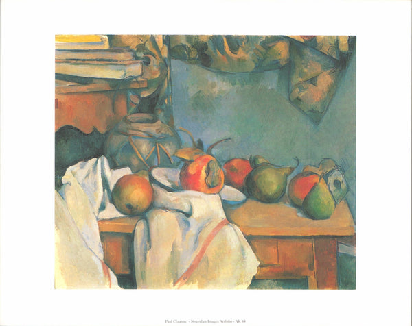 Still Life with Pomegranate and Pears, 1890-93 by Paul Cézanne - 10 X 12 Inches (Art Print)