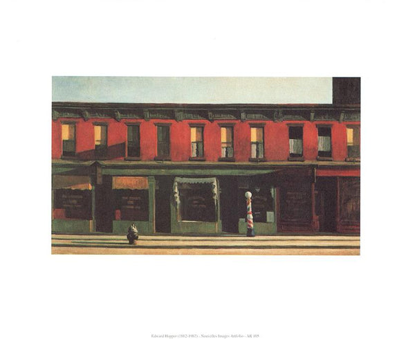 Early Sunday Morning, 1930 by Edward Hopper - 10 X 12 Inches (Art Print)