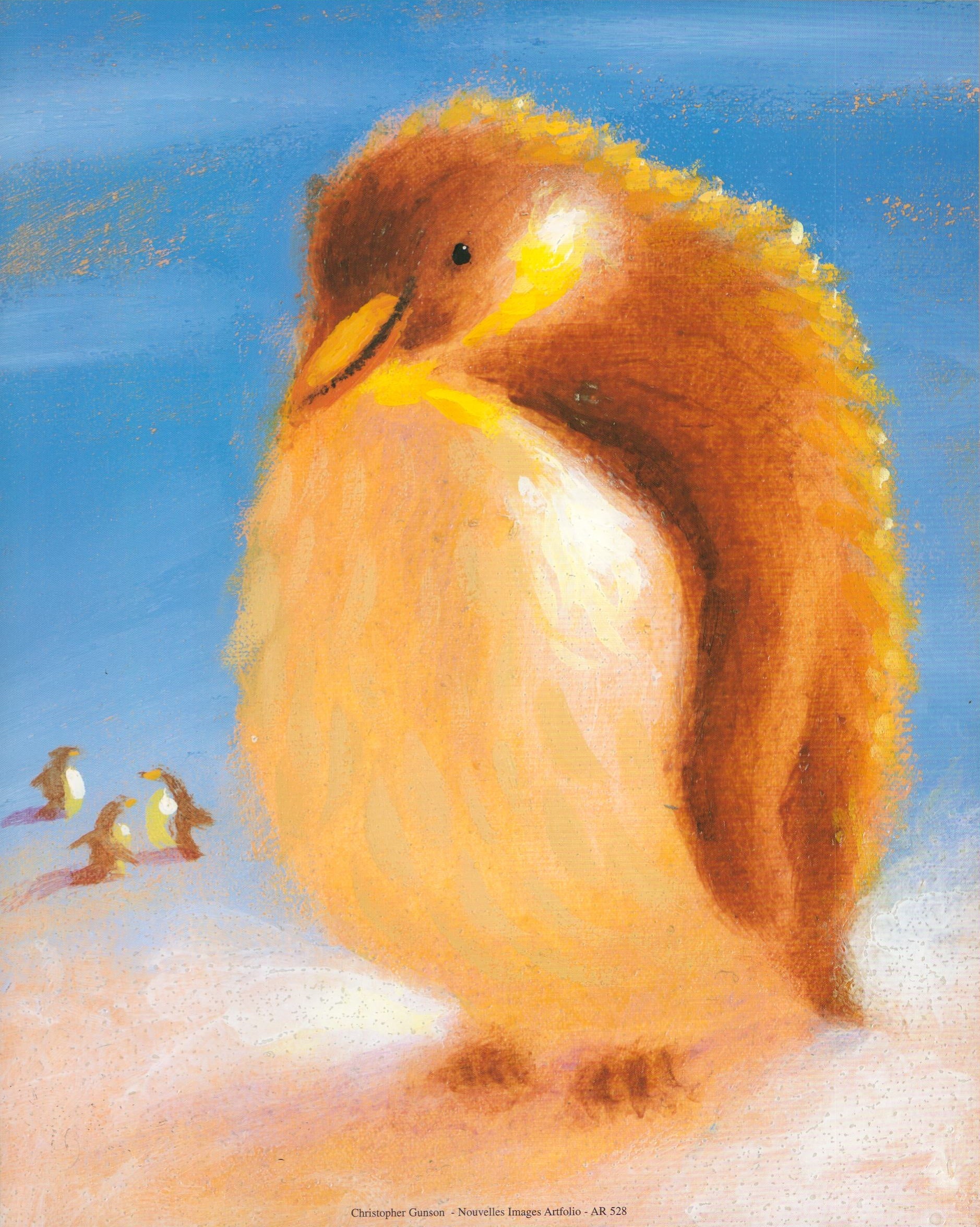 The Penguins by Christopher Gunson - 10 X 12 Inches (Art Print ...