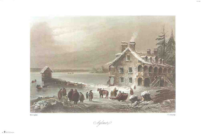 Aylmer (Upper Canada), 1838 by William Bartlett - 13 X 20 Inches (Art Print)