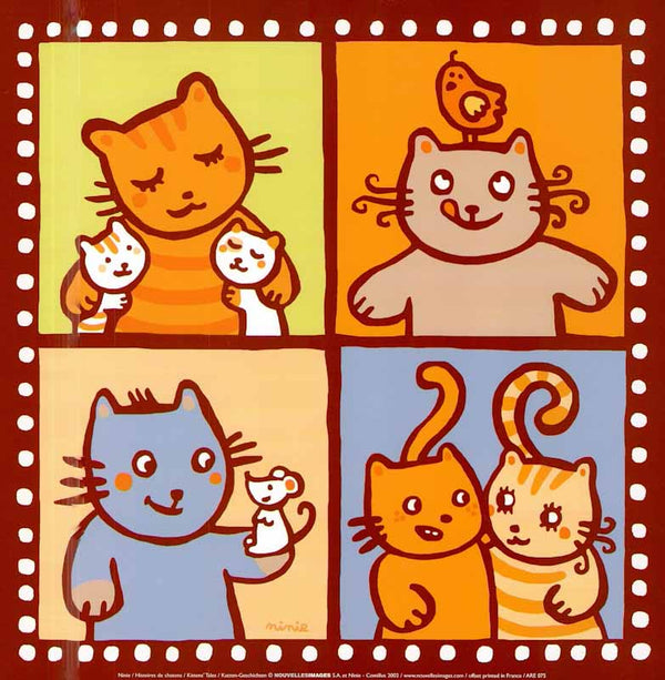 Kittens Tales 2002, Ninie - 12 X 12 Inches (Art Print)