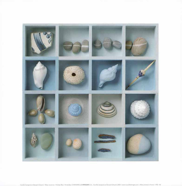 Holiday Blue, 2003 by Camille Soulayrol and Edouard Chauvin - 12 X 12 Inches (Art Print)