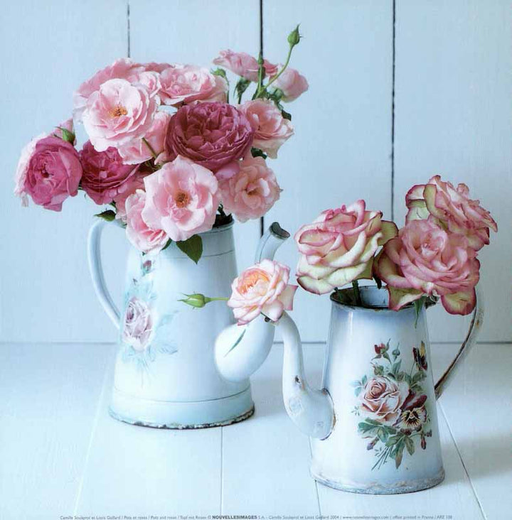 Pots and Roses II, 2004 by Camille Soulayrol and Louis Gaillard - 12 X 12 Inches (Art Print)