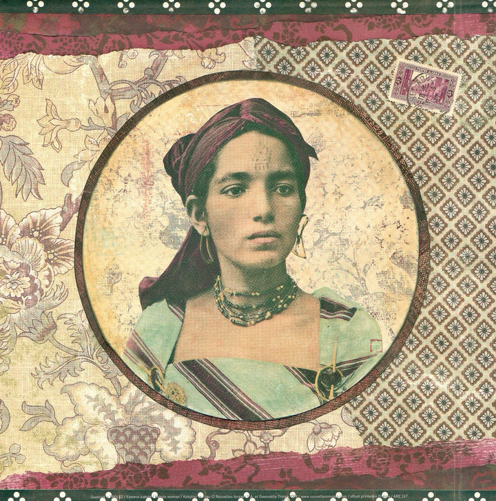 Kabyle woman by Gwenaëlle Trolez - 12 X 12 Inches (Art Print)