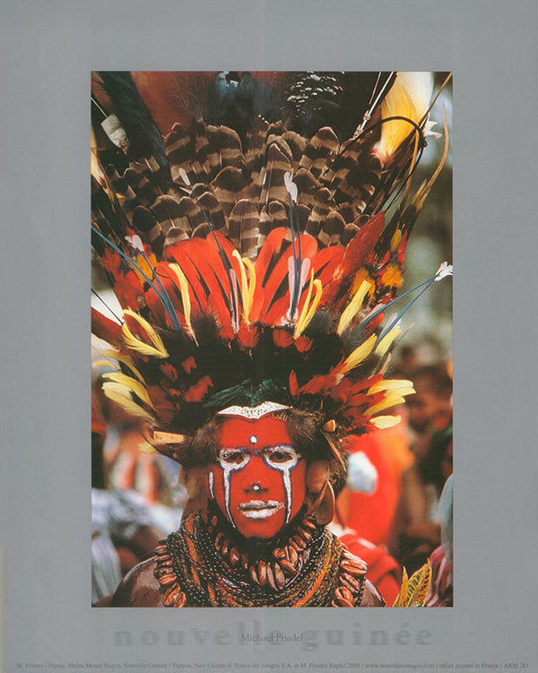 Papuan , New Guinea by M.Friedel - 10 X 12 Inches (Art Print)