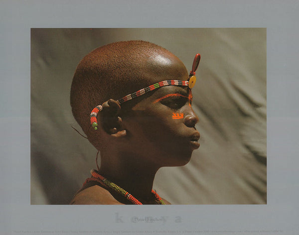 Young Samburu of Northern Kenya by Daniel Fauchon- 10 X 12 Inches (Art Print)