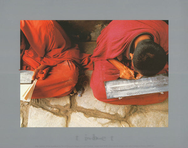 Moine bouddhiste au Tibet by Flip Chalfant - 10 X 12 Inches (Art Print)