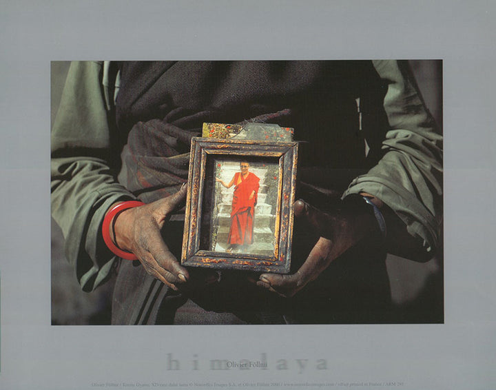 Tenzin Gyatso , XIVème Dalai Lama by Olivier Föllmi - 10 X 12 Inches (Art Print)