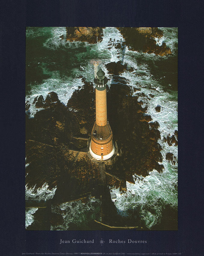 Phare des Roches Douvres , Côtes d'Armor , 1998 by Jean Guichard - 10 X 12 Inches (Art Print)