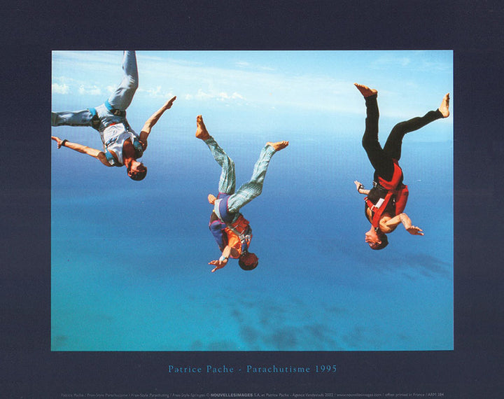Free-Style Parachuting by Patrice Pache - 10 X 12 Inches (Art Print)