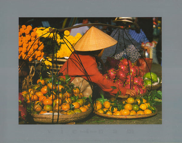 Fruit Market by Frederic Soreau - 10 X 12 Inches (Art Print)