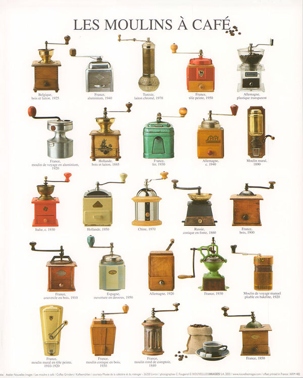 Coffee Grinders by Atelier Nouvelles Images - 10 X 12 Inches (Art Print)
