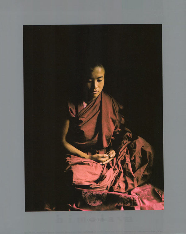 Meditation , Bhutan by Olivier Follmi - 10 X 12 Inches (Art Print)