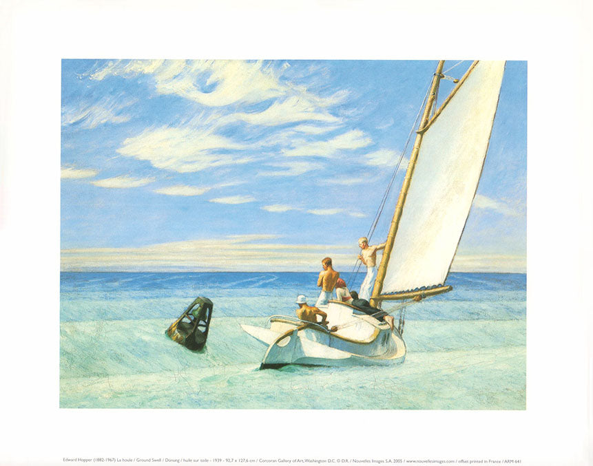 Ground Swell by Edward Hopper - 10 X 12 Inches (Art Print) – Artistica ...