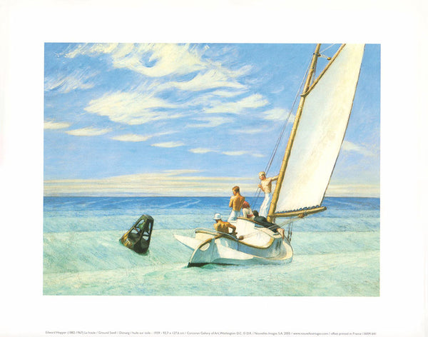 Ground Swell by Edward Hopper - 10 X 12 Inches (Art Print)