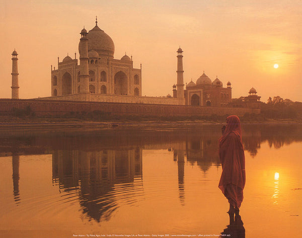 Taj Mahal, Agra, India by Peter Adams - 10 X 12 Inches (Art Print)