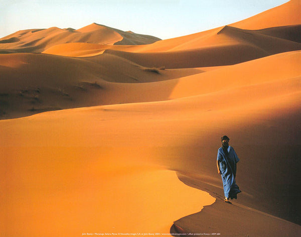 Merzouga, Sahara, Maroc by John Beatty  - 10 X 12 Inches (Art Print)