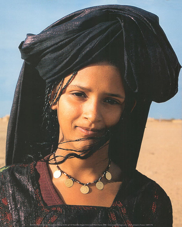 Young berber girl by Jean-Marc Durou - 10 X 12 Inches (Art Print)