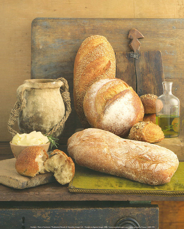 Traditionnal Breads by Foodpix - 10 X 12 Inches (Art Print)