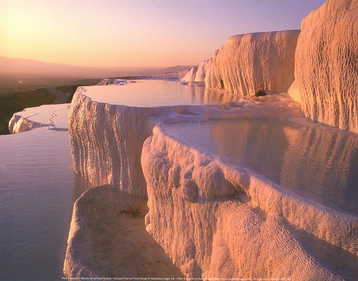 Terraced Thermal Pools, Turkey by Marc Romanelli - 10 X 12 Inches (Art Print)