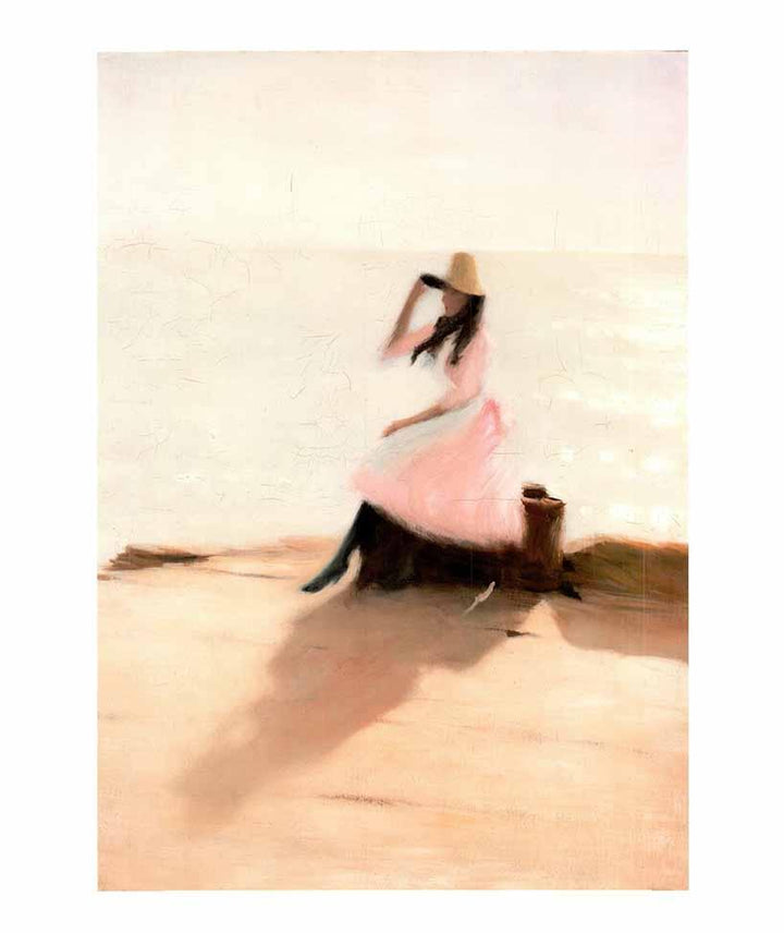 Young Woman on the Beach by Steer Philip Wilson - 20 X 23 Inches (Art Print)