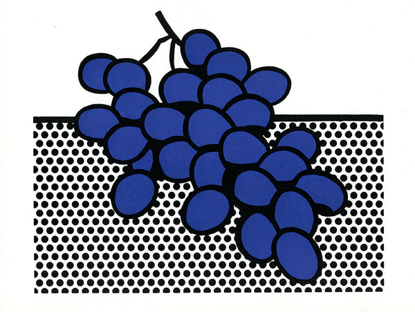 Blue Grapes, 1972 by Roy Lichtenstein - 10 X 12 Inches (Art Print)