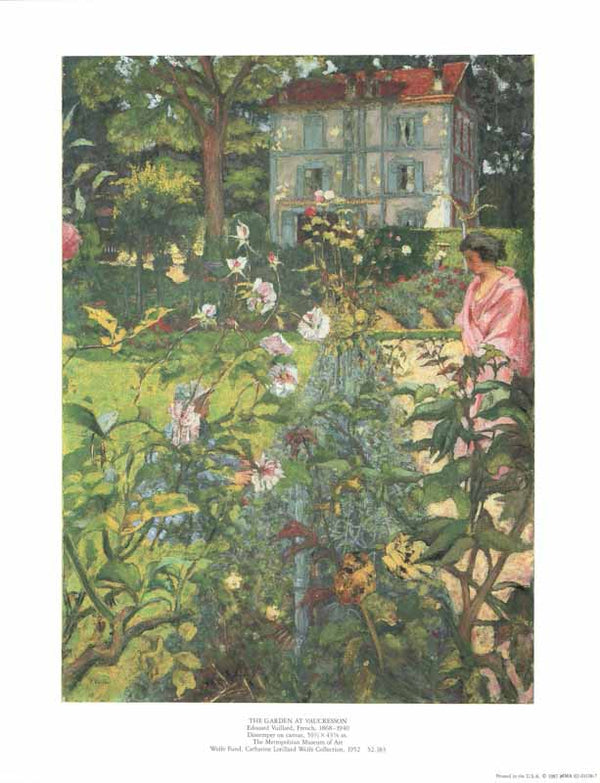 The Garden At Vaucresson by Edouard Vuillard - 11 X 14 Inches (Art Print)