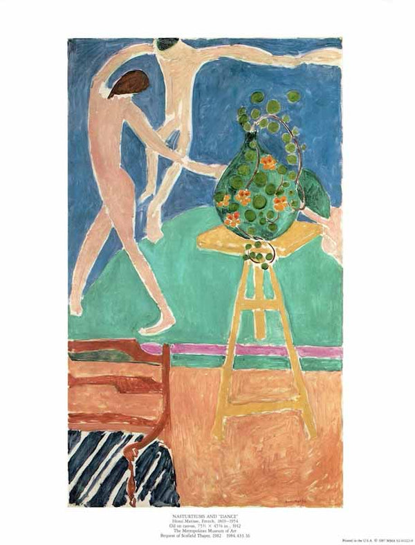 Nasturtiums And Dance, 1912 by Henri Matisse - 11 X 14 Inches (Art Print)
