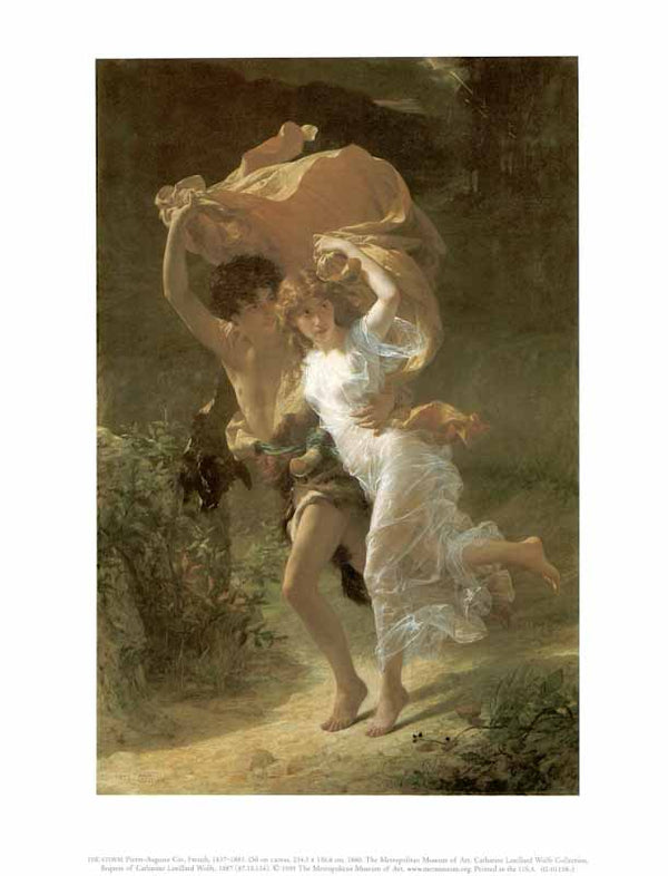 The Storm, 1880 by Pierre Auguste Cot - 11 X 14 Inches (Art Print)