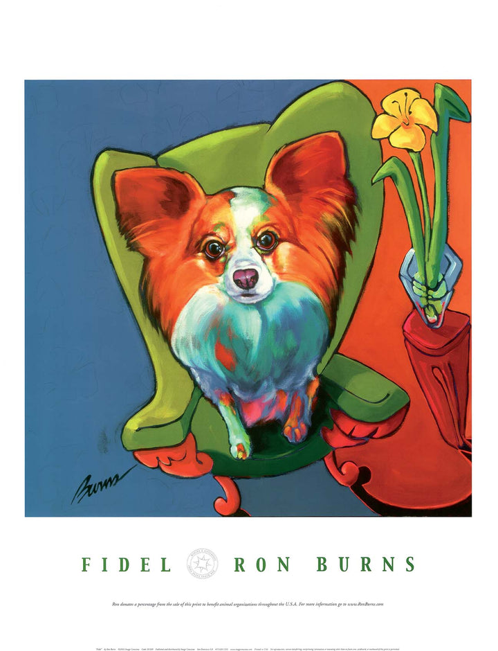 Fidel by Ron Burns - 18 X 24 Inches (Art Print)