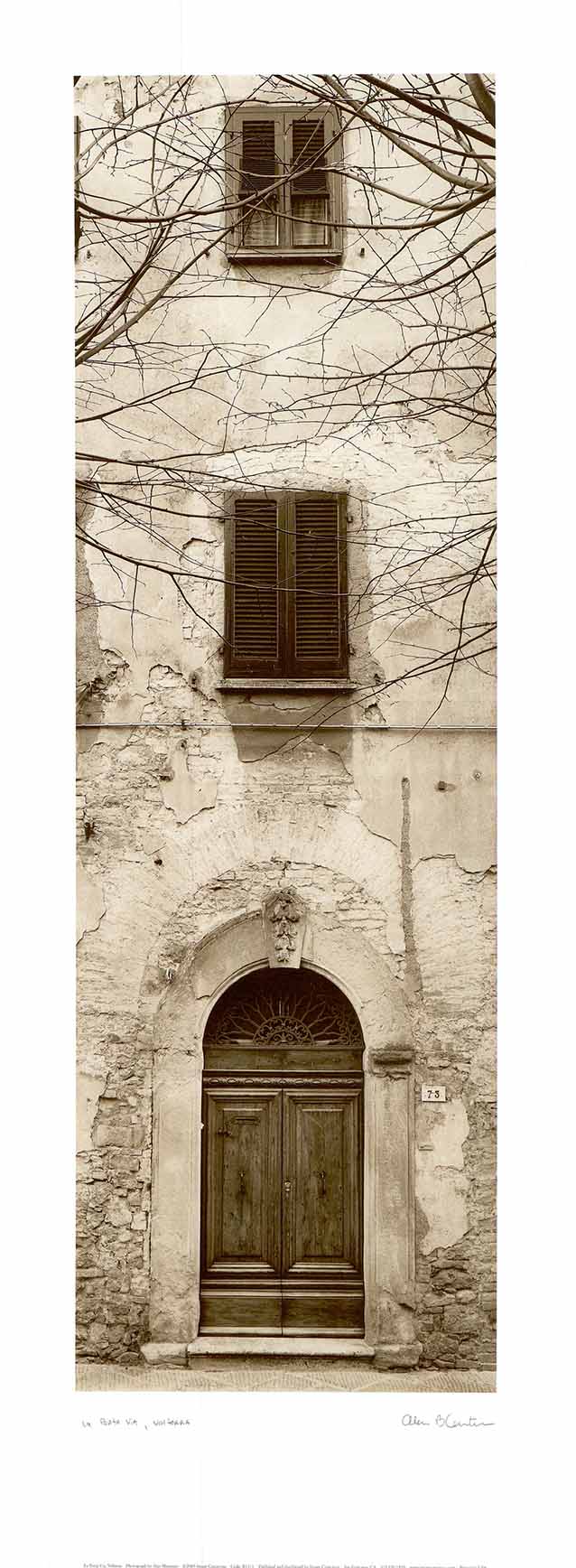 La Porta Via, Volterra by Alan Blaustein - 9 X 24 Inches (Art Print)