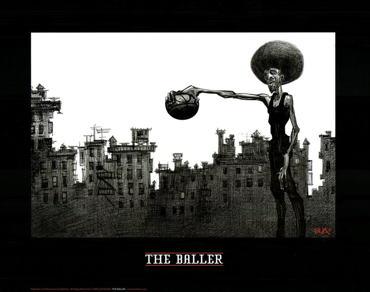The Baller by Justin Bua - 16 X 20 inches (Art Print)