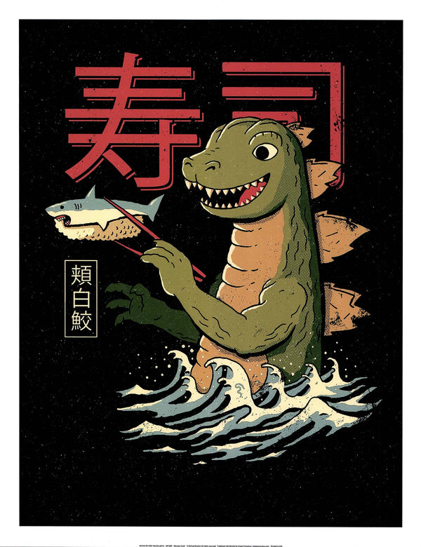 Monster Sushi by Michael Buxton - 20 X 26 Inches (Art Print)