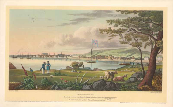 Montreal, from St-Helen Island by James Gray - 11 X 18 Inches (Art Print Color)