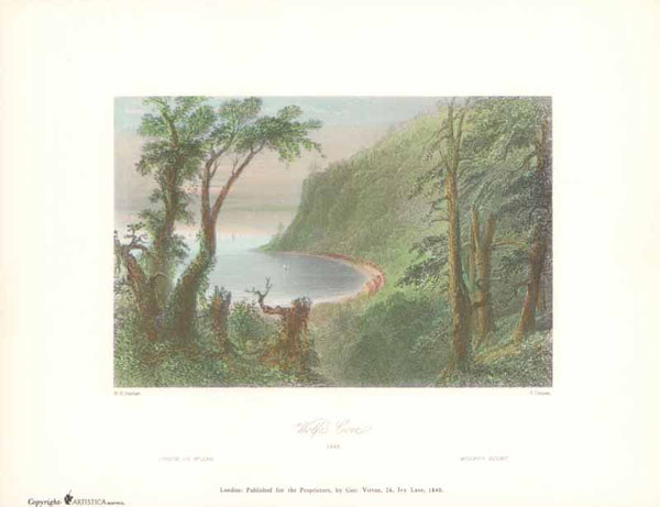 Wolfes Cove, Quebec, 1840 by William Henry Bartlett - 9 X 11 Inches (Art Print Color)