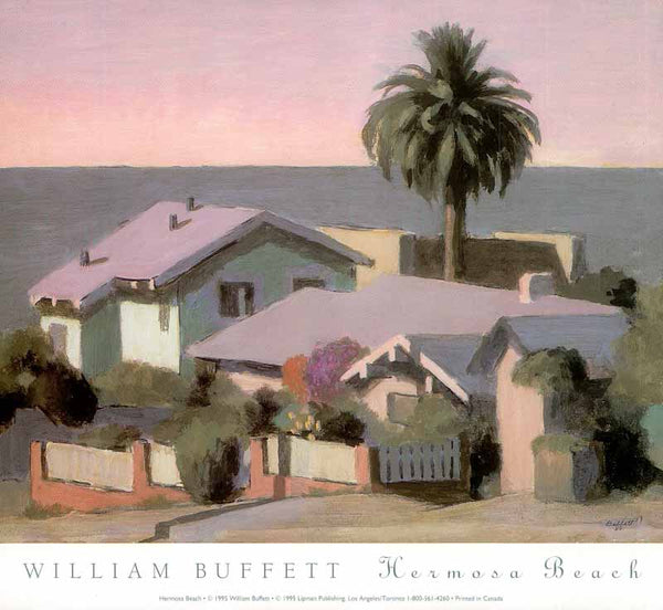 Hermosa Beach by William Buffett - 9 X 10 Inches (Art Print)