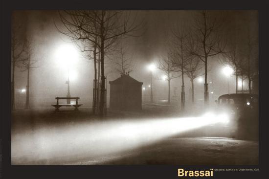 Brouillard, avenue de l'Observatoire, 1934 by Brassaï - 24 X 36 Inches (Art Print)