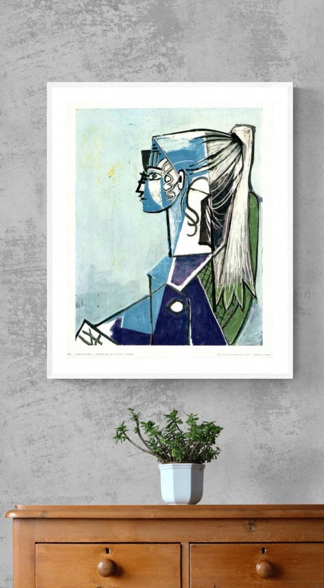 Portrait of a Young Woman, 1954 XIII by Pablo Picasso - 10 X 12 Inches (Art Print)